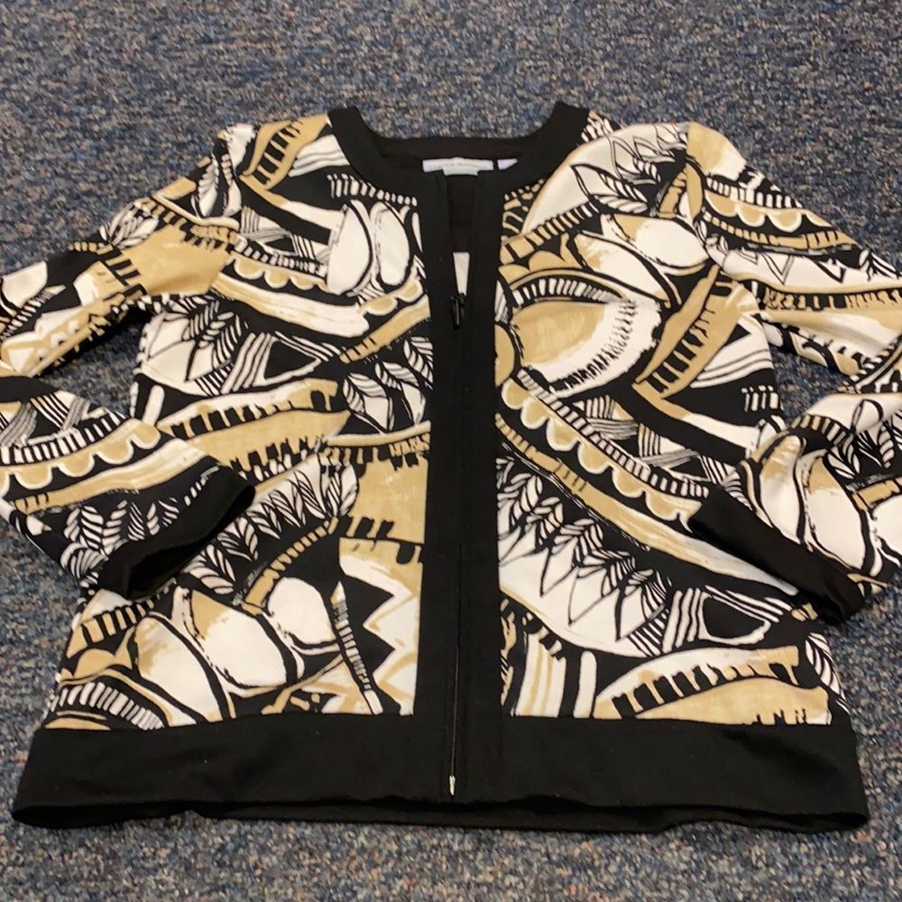 Alfred Dunner Zip up top sz. 6 petite